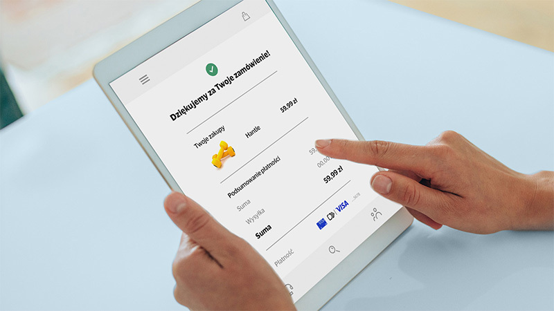 Payment on tablet