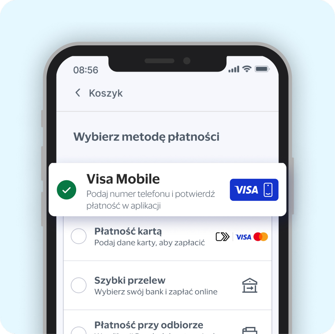 visa mobile mock up